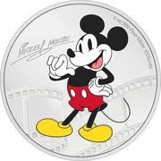 2 Dollars - Charles III Mickey Mouse, Niue, 2023 reverse image