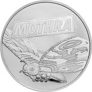 2 Dollars - Charles III Mothra, Niue, 2023 reverse image