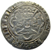 ½ Groat - John III English type obverse image