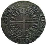 ½ Groat - John III, Belgium, 1343 reverse image