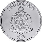 2 Dollars - Charles III Roaring Lion obverse image