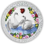 2 Dollars - Charles III Swans, Niue, 2023 reverse image
