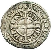 ½ Groat - Joanna and Wenceslas, Belgium, 1382 reverse image
