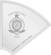 2 Dollars - Charles III Iron Man obverse image