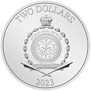 2 Dollars - Charles III Black Panther obverse image