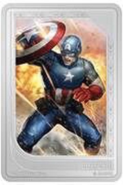 2 Dollars - Charles III Captain America, Niue, 2023 reverse image
