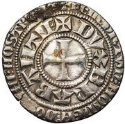 1 Groat - John II Shield, Belgium, 1294-1312 reverse image