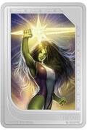 2 Dollars - Charles III She-Hulk, Niue, 2023 reverse image