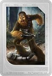 2 Dollars - Charles III Chewbacca, Niue, 2023 reverse image