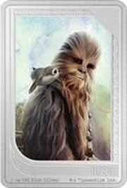 2 Dollars - Charles III Chewbacca, Niue, 2023 reverse image