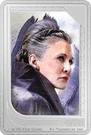 2 Dollars - Charles III Princess Leia, Niue, 2023 reverse image
