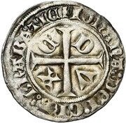 Groat - Jeanne and Wenceslas, Belgium, 1363 reverse image