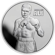 2 Dollars - Charles III Muhammad Ali, Niue, 2023 reverse image