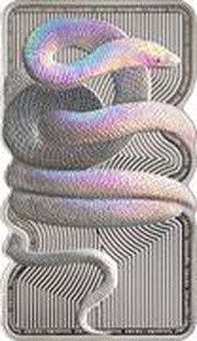 2 Dollars - Charles III Sunbeam Snake, Niue, 2023 reverse image
