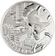 2 Dollars - Charles III Cyberpunk, Niue, 2023 reverse image