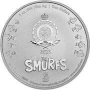 2 Dollars - Charles III Smurf obverse image