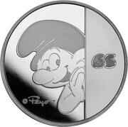 2 Dollars - Charles III Smurfs, Niue, 2023 reverse image