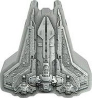 2 Dollars - Charles III Bo-Katan's Gauntlet Starfighter, Niue, 2023 reverse image
