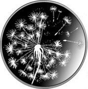2 Dollars - Charles III Dandelion, Niue, 2023 reverse image