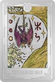 2 Dollars - Charles III The Hanged Man, Niue, 2023 reverse image