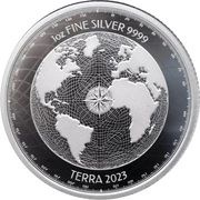 2 Dollars - Charles III Terra, Niue, 2023 reverse image