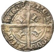 Groat "Cromsteert" - Philip St. Pol, Belgium, 1429-1430 reverse image