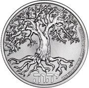 2 Dollars - Charles III Tree of Life, Niue, 2023 reverse image