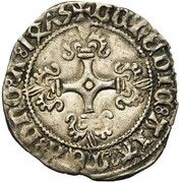 ½ Patard / Stiver "½ Briquet" - Charles the Bold, Belgium, 1474-1476 reverse image