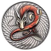 2 Dollars - Charles III Dragon, Niue, 2023 reverse image
