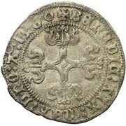 1 Groat - Mary of Burgundy, Belgium, 1480-1481 reverse image