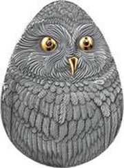 2 Dollars - Charles III Short-eared Owl, Niue, 2024 reverse image