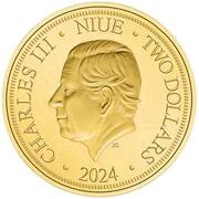 2 Dollars - Charles III Year of the Dragon obverse image