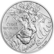 2 Dollars - Charles III Czech Lion, Niue, 2024 reverse image