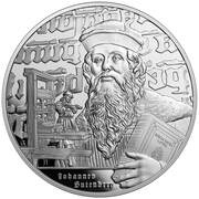 2 Dollars - Charles III Johannes Gutenberg, Niue, 2024 reverse image