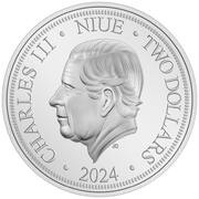 2 Dollars - Charles III Iron Man obverse image