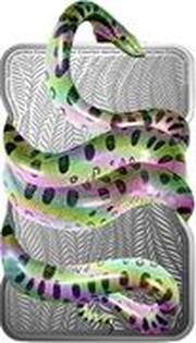 2 Dollars - Charles III Green Anaconda, Niue, 2024 reverse image