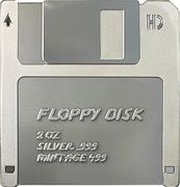 2 Dollars - Charles III Floppy Disk, Niue, 2024 reverse image