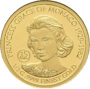 2 Dollars 50 Cents - Elizabeth II Grace Kelly, Niue, 2017 reverse image