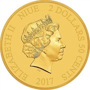 2 Dollars 50 Cents - Elizabeth II Fantasia obverse image