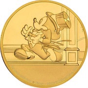 2 Dollars 50 Cents - Elizabeth II Mickey's Delayed Date, Niue, 2017 reverse image