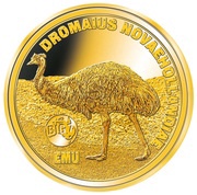 2 Dollars 50 Cents - Elizabeth II Emu, Niue, 2018 reverse image