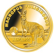 2 Dollars 50 Cents - Elizabeth II Kangaroo, Niue, 2018 reverse image