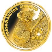 2 Dollars 50 Cents - Elizabeth II Koala, Niue, 2018 reverse image