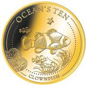 2 Dollars 50 Cents - Elizabeth II Clownfish, Niue, 2019 reverse image