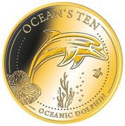 2 Dollars 50 Cents - Elizabeth II Oceanic Dolphin, Niue, 2019 reverse image
