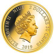 2 Dollars 50 Cents - Elizabeth II Orca Whale obverse image