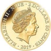 2 Dollars 50 Cents - Elizabeth II Vitruvian Man obverse image