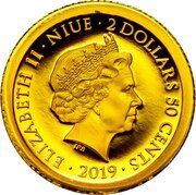 2 Dollars 50 Cents - Elizabeth II Dwight D. Eisenhower obverse image