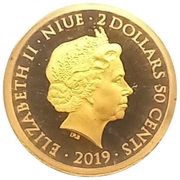 2 Dollars 50 Cents - Elizabeth II Mahatma Gandhi obverse image