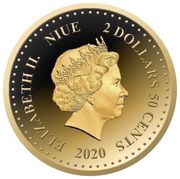 2 Dollars 50 Cents - Elizabeth II King George VI obverse image